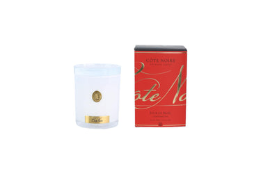 CHRISTMAS CANDLE JOUR DE NOEL | WHITE VESSEL & GOLD BADGE - XCA450 | | Available at the end of November